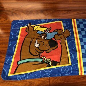 Scooby Doo Pillow Case Hanna Barbera Vintage 1999 Standard Blue